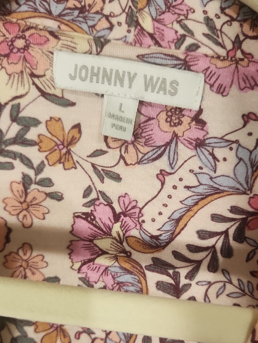 Johnny Was Pink Floral Robe size Large - Picture 2 of 8